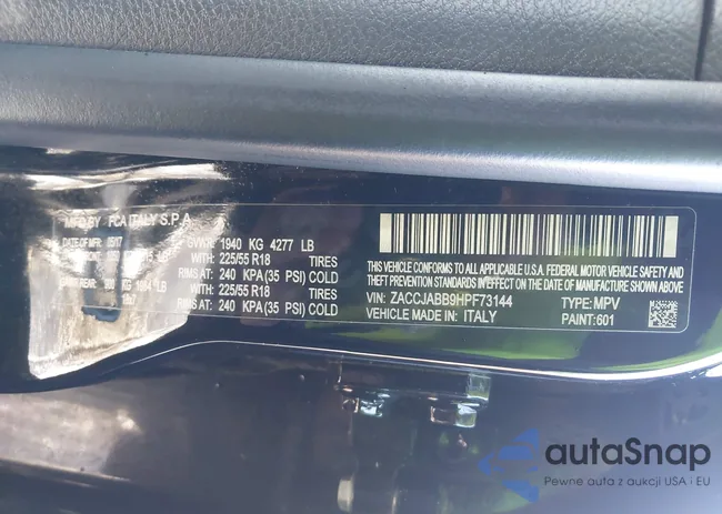 ZACCJABB9HPF73144: 43742541