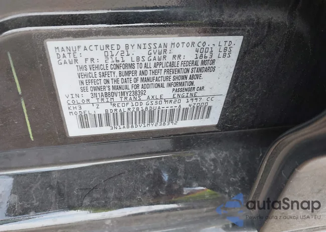 3N1AB8DV1MY238392: 43742584