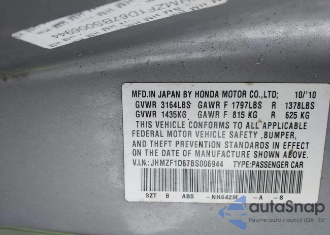 JHMZF1D67BS006944: 43741636