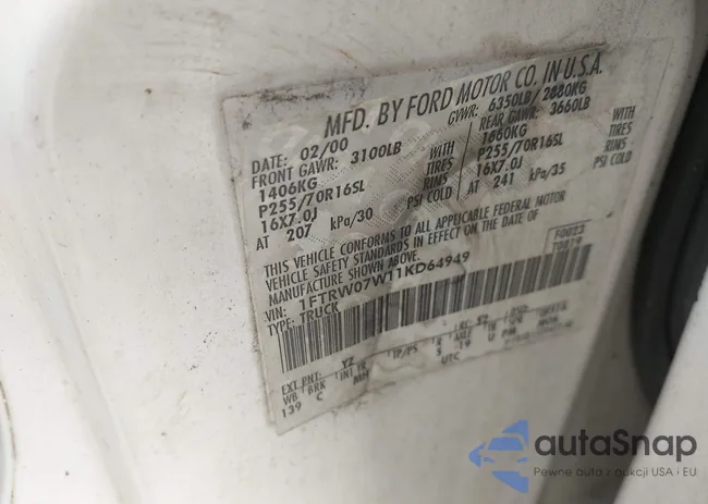 1FTRW07W11KD64949: 43741773