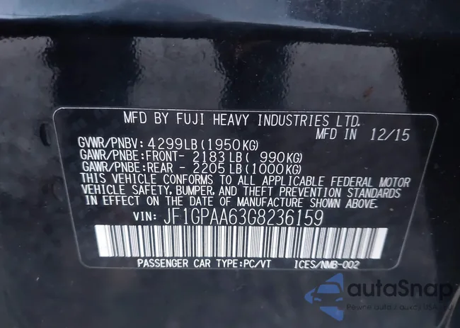 JF1GPAA63G8236159: 43741814