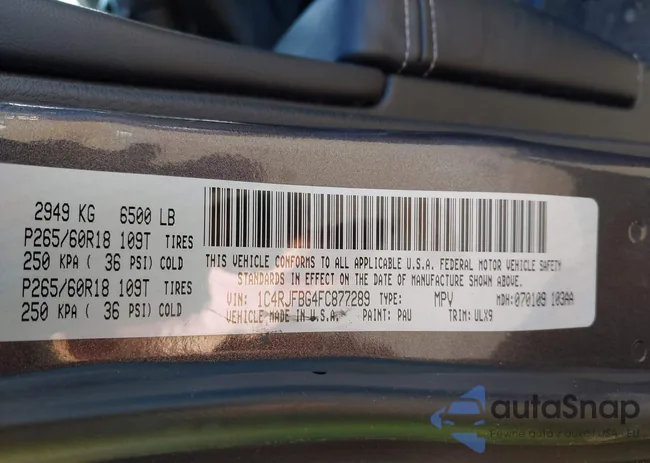 1C4RJFBG4FC877289: 43741848