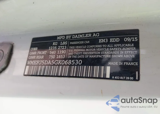 WMEFJ5DA5GK068530: 43743150