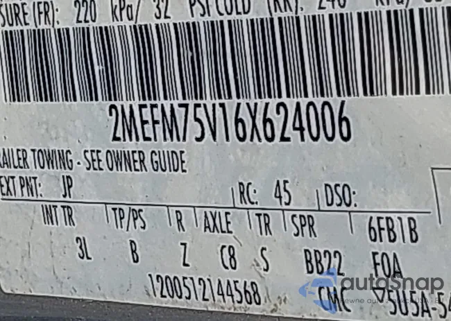 2MEFM75V16X624006: 43743170