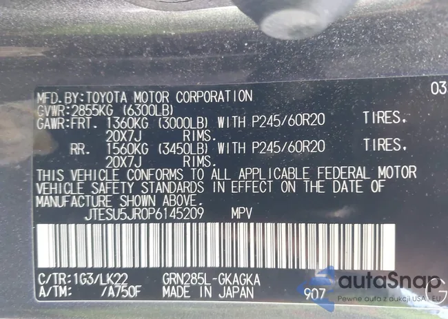 JTESU5JR0P6145209: 43743390