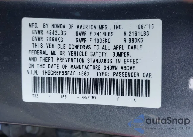 1HGCR6F55FA014683: 43742709