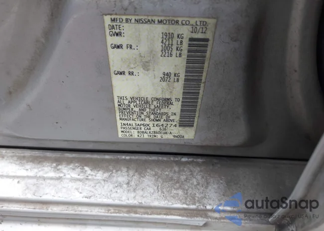 1N4AL3AP6DC164274: 43744038