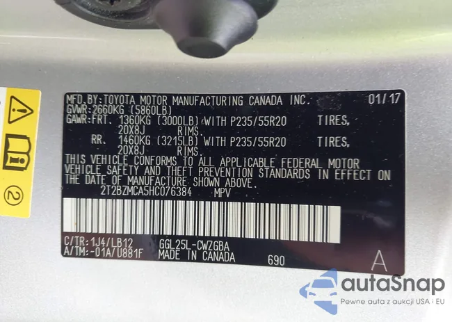 2T2BZMCA5HC076384: 43744144