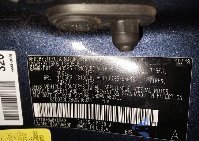 5TDDZ3DC3KS216325: 43744254