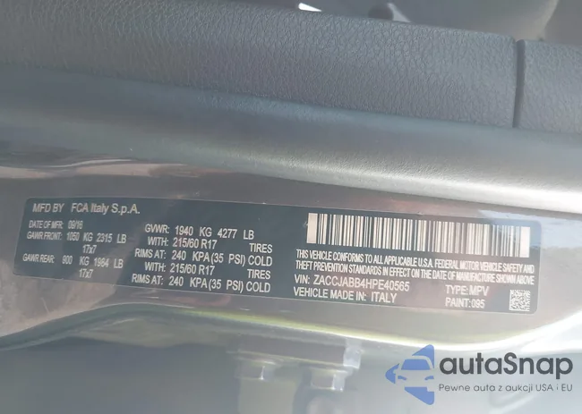 ZACCJABB4HPE40565: 43744455