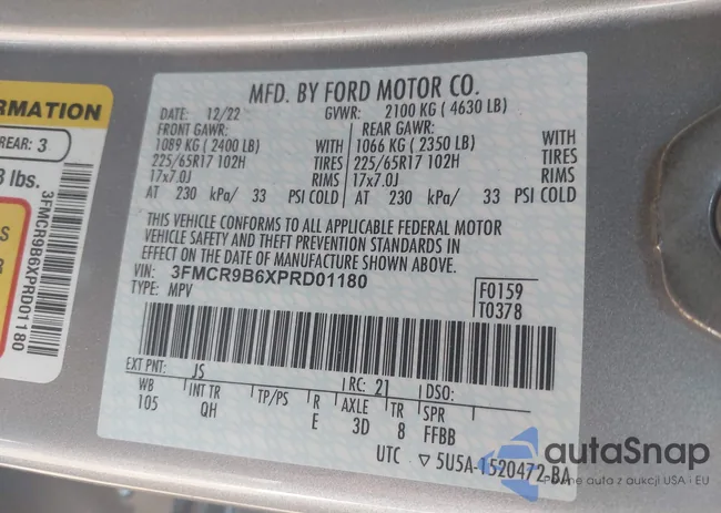 3FMCR9B6XPRD01180: 43744498