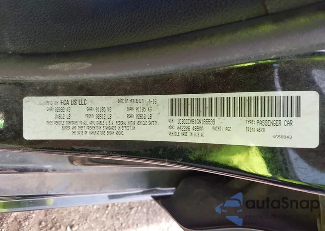 1C3CCCAB1GN185599: 43743676