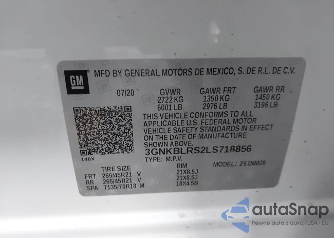 3GNKBLRS2LS718856: 43743706