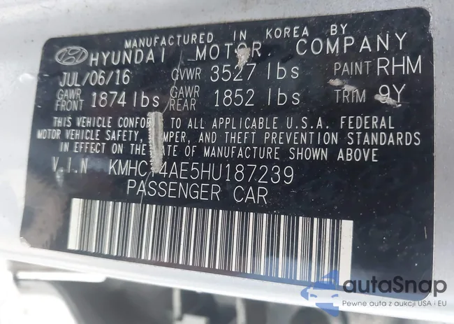 KMHCT4AE5HU187239: 43743845