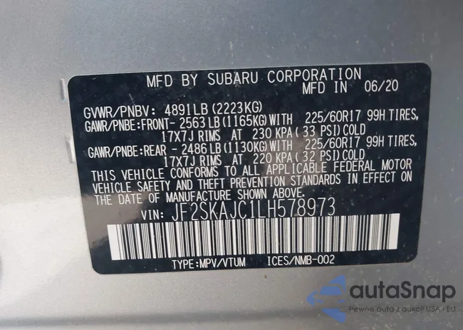 JF2SKAJC1LH578973: 43743853