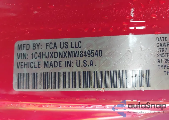 1C4HJXDNXMW849540: 43745053