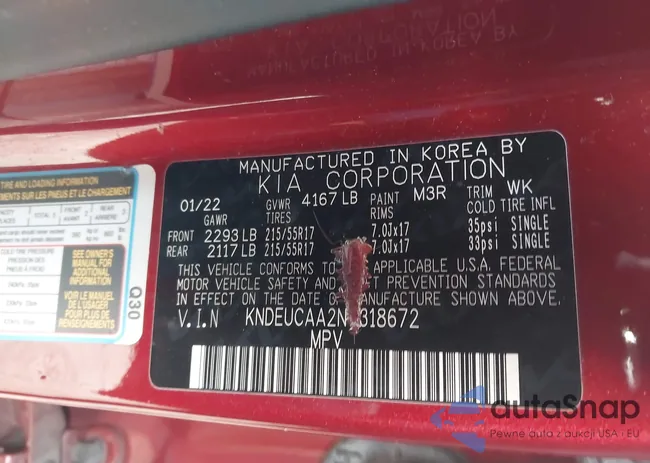 KNDEUCAA2N7318672: 43745054