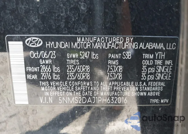 5NMS2DAJ1PH632016: 43745077