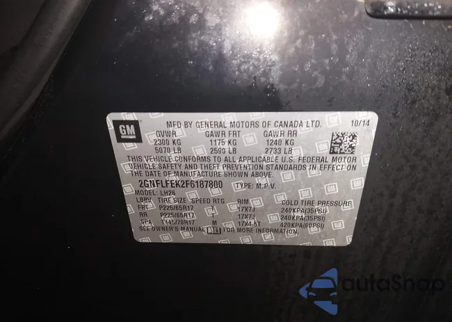 2GNFLFEK2F6187800: 43745205