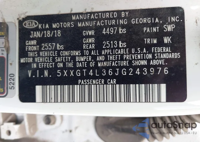 5XXGT4L36JG243976: 43745244