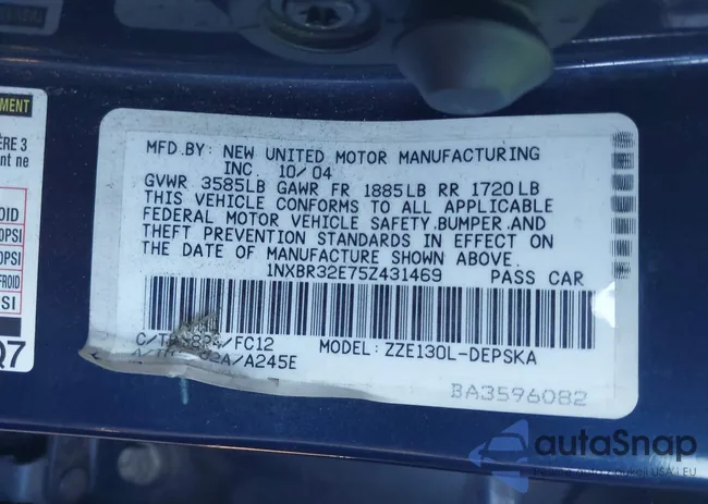 1NXBR32E75Z431469: 43745268