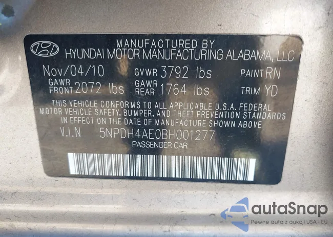 5NPDH4AE0BH001277: 43745270