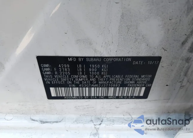 4S3GTAM62J3710883: 43745398