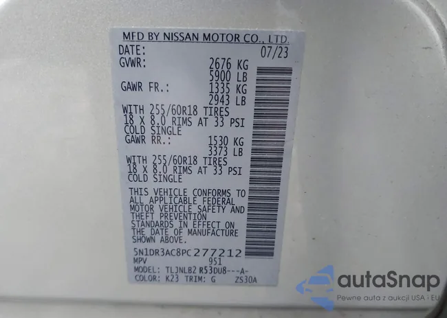 5N1DR3AC8PC277212: 43744939