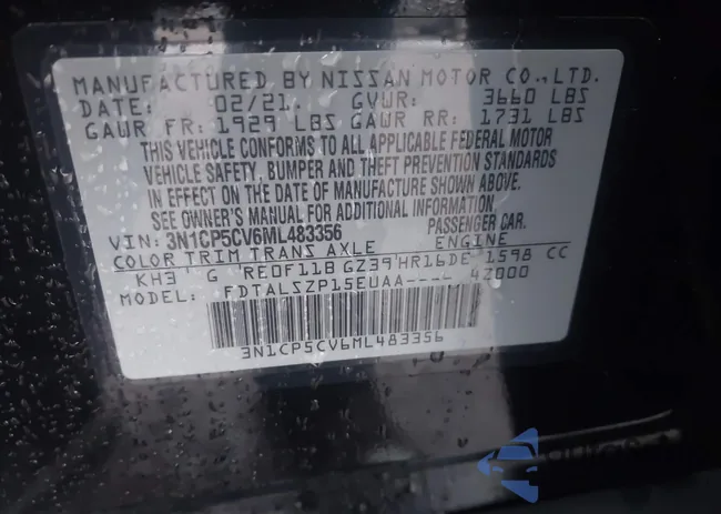 3N1CP5CV6ML483356: 43744951