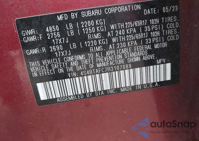 4S4BTAFC7R3107089: 43744990