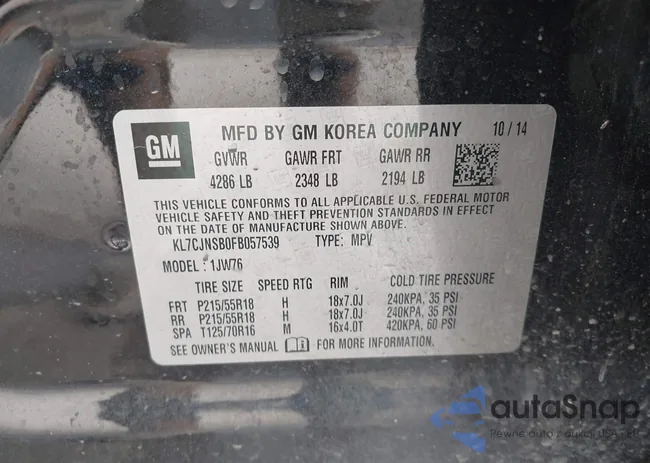 KL7CJNSB0FB057539: 43746420