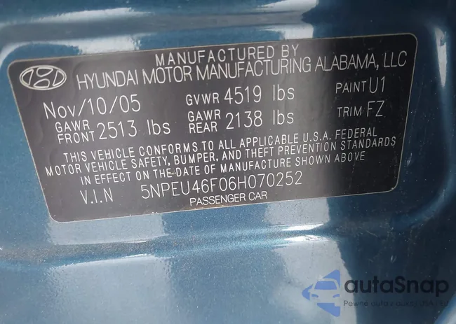 5NPEU46F06H070252: 43746534