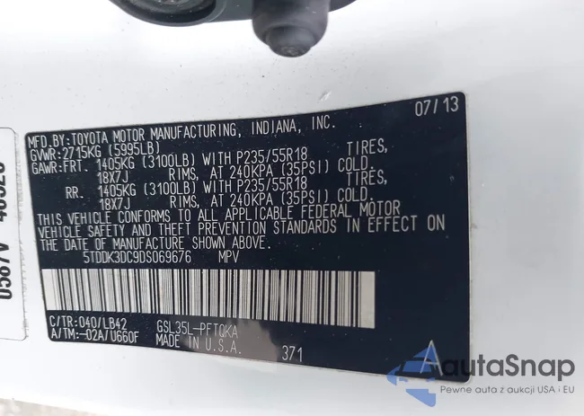 5TDDK3DC9DS069676: 43746563