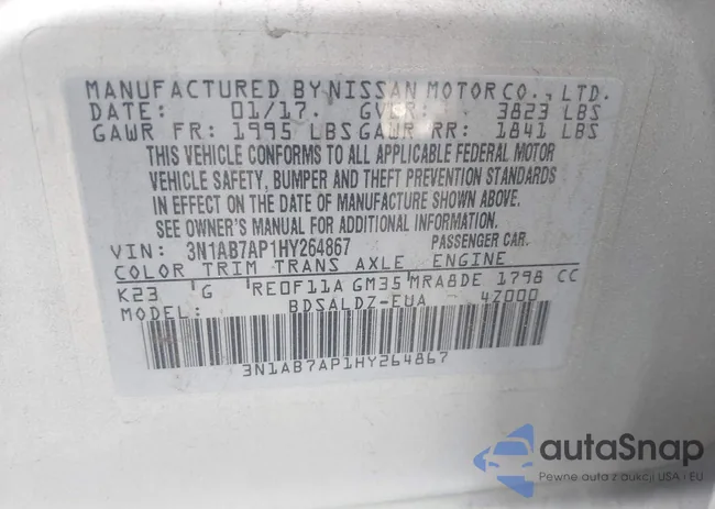 3N1AB7AP1HY264867: 43745741