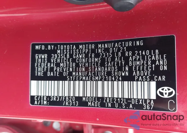 5YFEPMAE6MP210424: 43745807