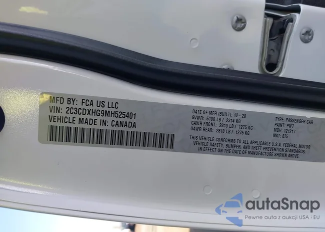 2C3CDXHG9MH525401: 43745852