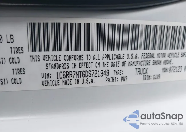 1C6RR7NT6DS721949: 43745862