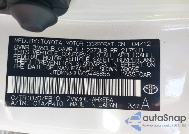 JTDKN3DU6C5448856: 43745954