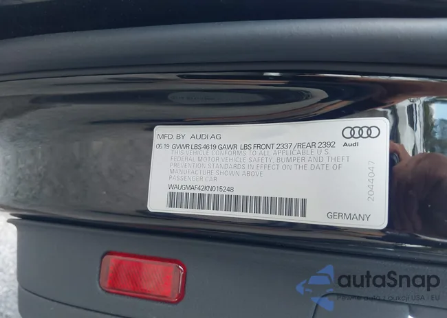 WAUGMAF42KN015248: 43747230