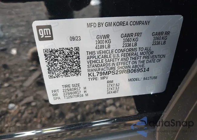 KL79MPS29RB069514: 43746833