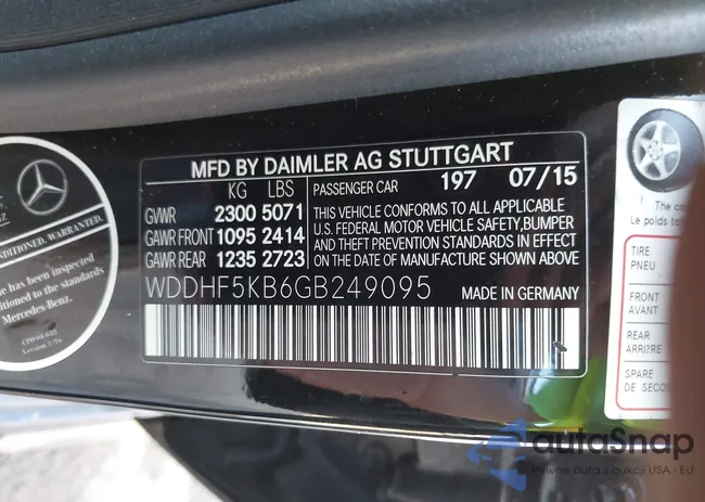 WDDHF5KB6GB249095: 43746928