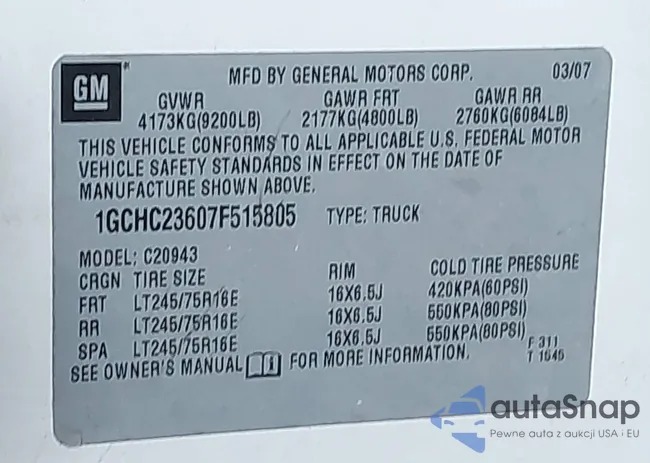 1GCHC23607F515805: 43748048