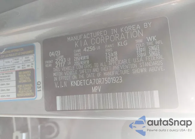 KNDETCA70R7501923: 43748133