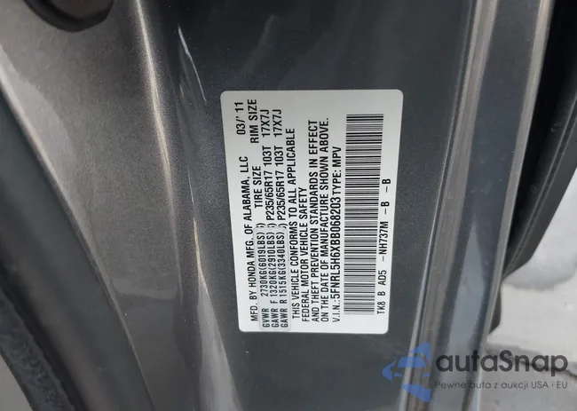 5FNRL5H6XBB068203: 43748203