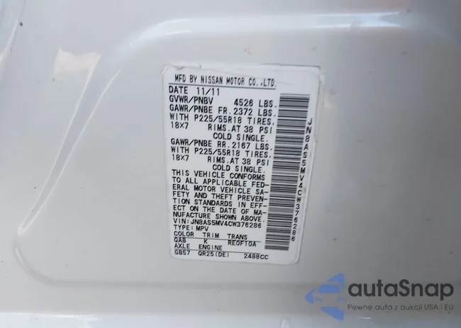 JN8AS5MV4CW376286: 43748301