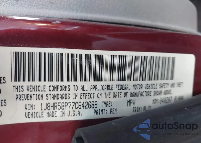 1J8HR58P77C642689: 43748315