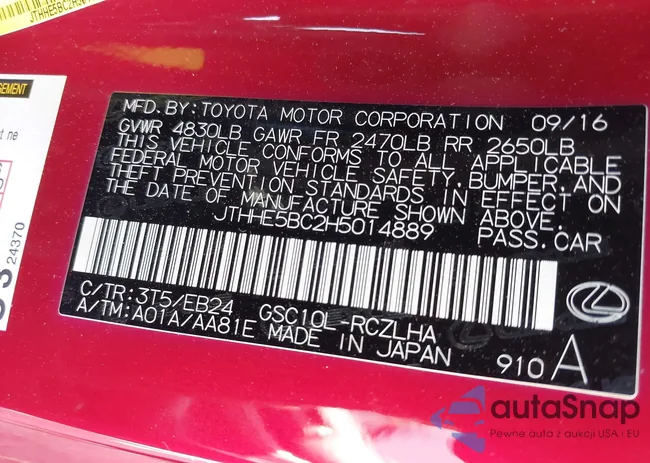 JTHHE5BC2H5014889: 43748613