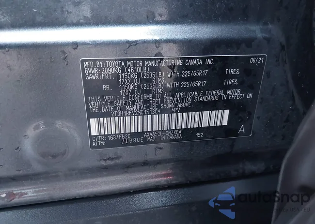 2T3H1RFV2MC151304: 43747731