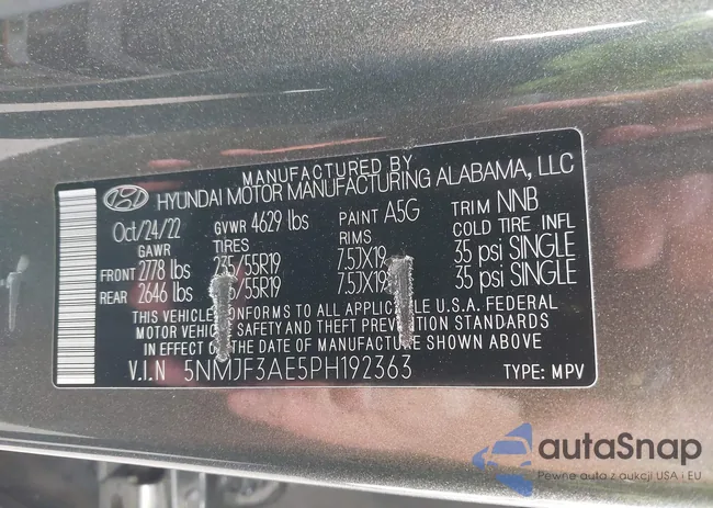 5NMJF3AE5PH192363: 43747881