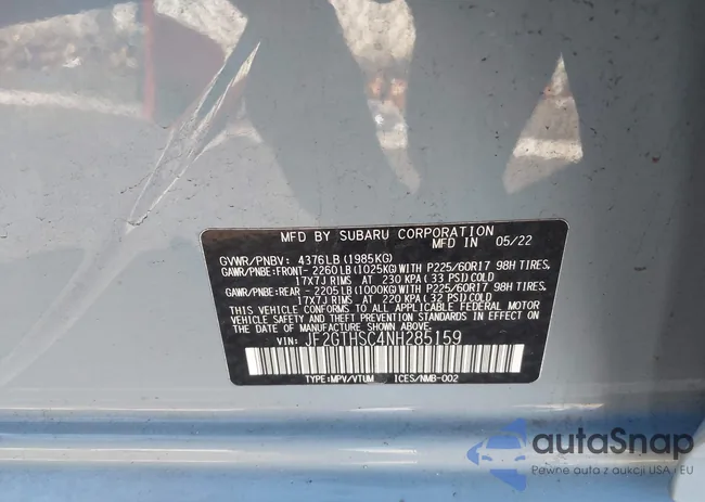 JF2GTHSC4NH285159: 43748014